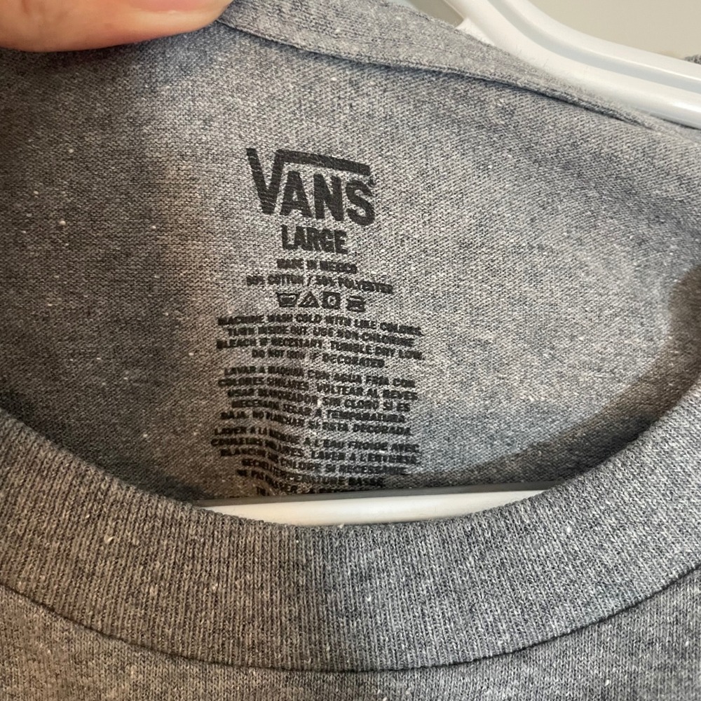 Vans Mountain Range Graphic Tee Mens Large Gray Short Sleeve T Shirt Skater NEW - Picture 4 of 5